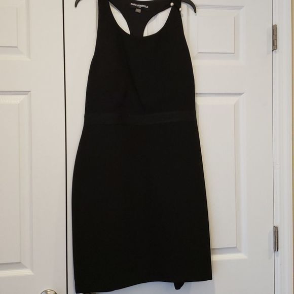 FINAL SALE Lagerfeld Paris Bow- Back Dress - Picture 7 of 8